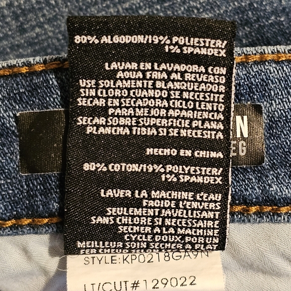 Kut From The Kloth Lauren Straight Leg Crop Jeans Blue Size 20W - Picture 10 of 12